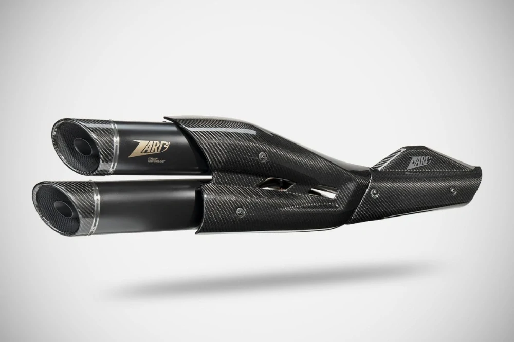 Výfukový systém motocyklu ZARD FULL KIT EXHAUST SYSTEM 2:1 pro motocykl HARLEY DAVIDSON Sportster S RH1250S ROK 2021-2025 VIZ POPIS, barva černá