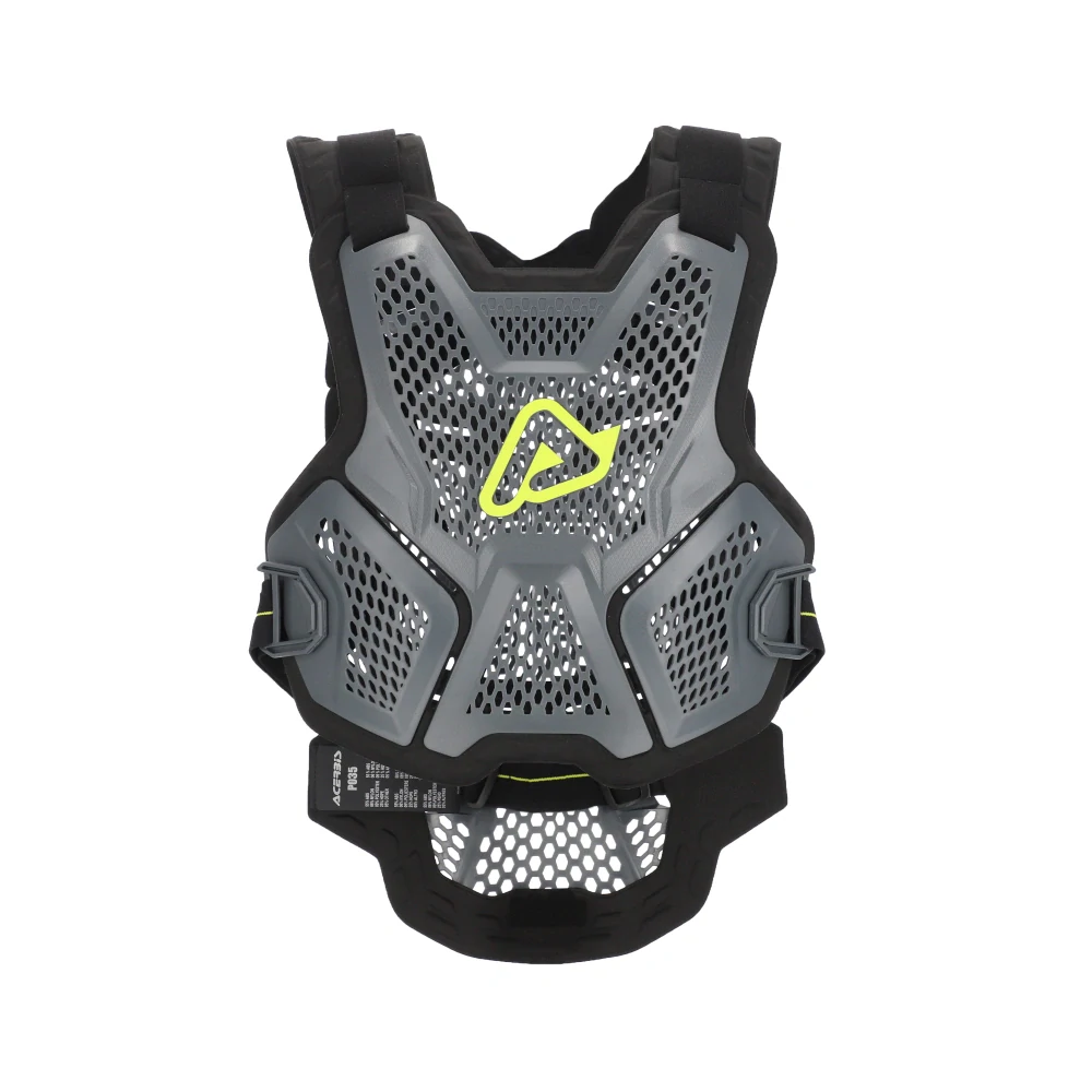 Lehký ventilační motokrosový chránič hrudi a zad ACERBIS ROOST DEFLECTOR P035 barva šedá