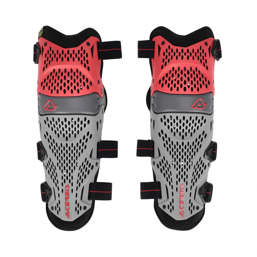 Kloubové kolenní chrániče /chrániče kolen ACERBIS KNEE GUARD IMPACT PRO barva červená/šedá
