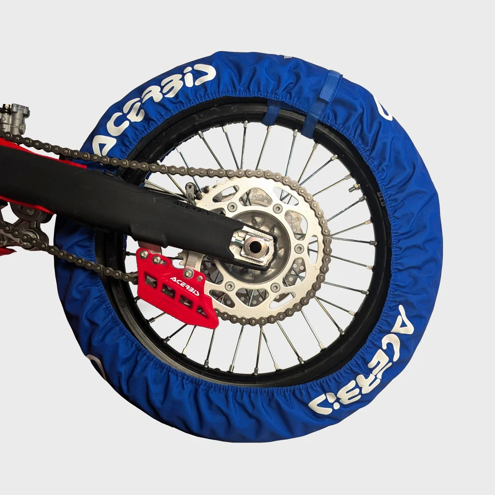 Sada praktických obalů na kola ACERBIS X-TIRE COVER 2.0 pro kolo průměru 21" + 18" až 19" barva modrá 