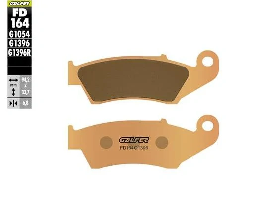 Přední motocyklové brzdové desky GALFER BRAKE PAD SINTERED pro HONDA CRF 250 X rok 2004-2017