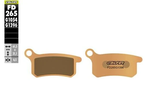 Přední motocyklové brzdové desky GALFER BRAKE PAD SINTERED pro HUSQVARNA TC 65 rok 2017-2021