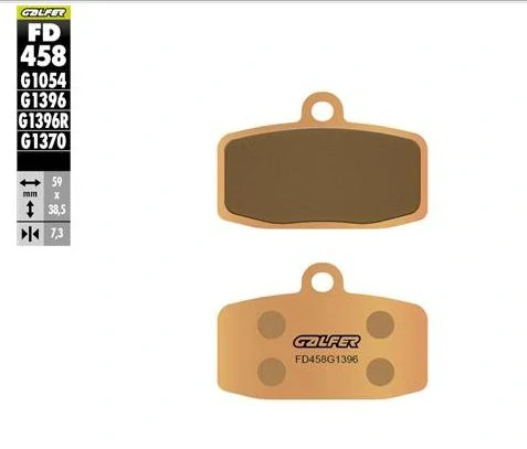 Přední motocyklové brzdové desky GALFER BRAKE PAD SINTERED pro KTM FREERIDE (ELETRIC)  rok 2012-2014