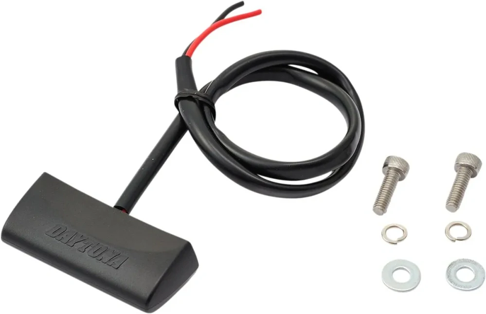 Led osvětlení SPZ motocyklu DAYTONA LED LICENSE PLATE LIGHT 88857 barva černá, rozměry délka 49 mm x šířka 14 mm x výška 19,8 mm