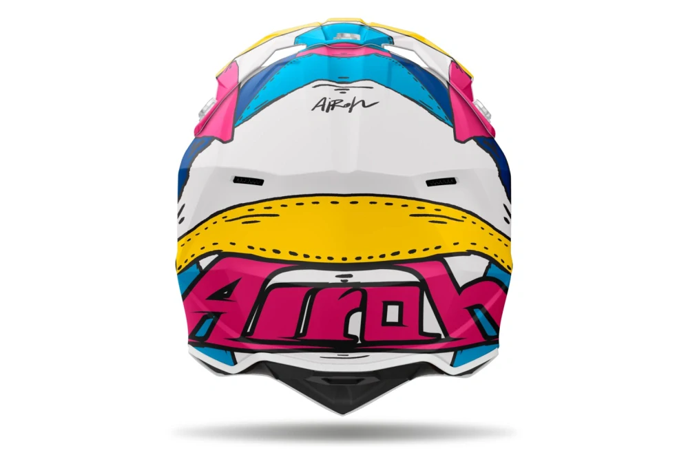 Motokrosová přilba AIROH WRAAAP PAINT barva multicolor matná