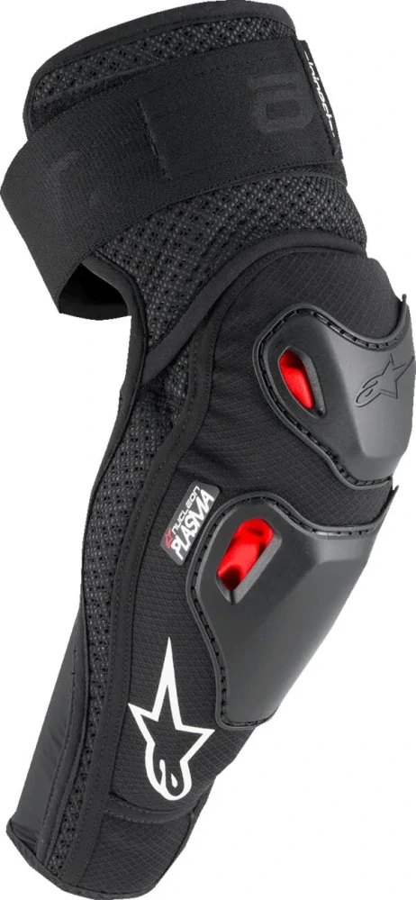 Chrániče loktů / loketní chrániče na ruce ALPINESTARS BIONIC PRO PLASMA ELBOW PROTECTORS barva černá/červená, velikost L/XL  