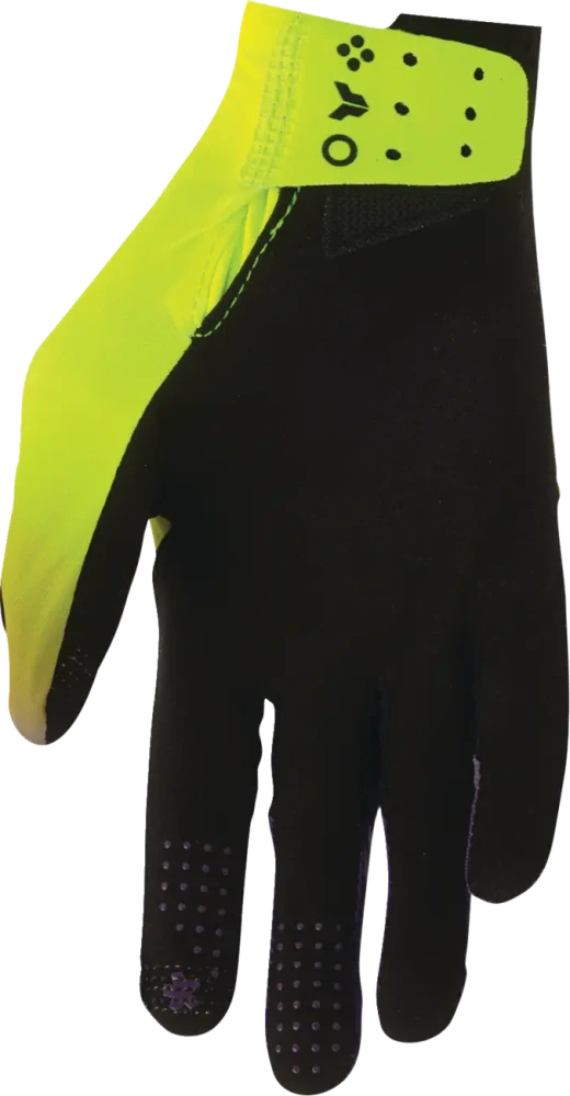 Motokrosové / MTB rukavice s jednovrstvou dlaní THOR SPORTMODE ICONIC barva acid/fialová, pár