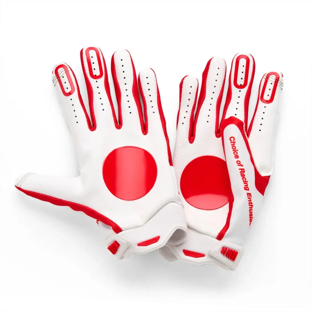 Motokrosové a MTB rukavice 100% RIDEFIT IKUZAWA 11046-0000X barva bílá/červená