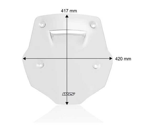 Plexi motocyklu WRS pro CF MOTO 800 MT rok 2022-2026 verze SPORT výška 41,7 cm, barva tmavě kouřová