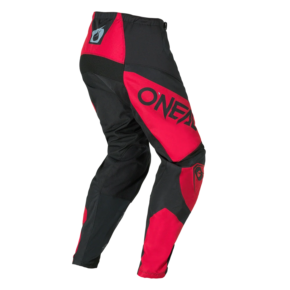 a Motokrosové kalhoty ONEAL ELEMENT RACEWEAR barva černá/červená velikost 42
