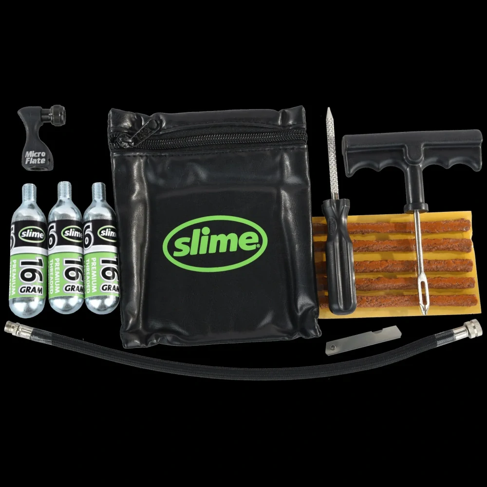 Opravná sada pro bezdušové pneu ATV/TRAILER SLIME TYRE PLUG KIT S CO2 3x16 g