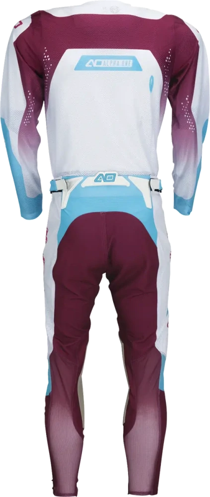 Motokrosový/enduro dres MOOSE OFFROAD ALPHA ONE barva bílá/modrá/fialová
