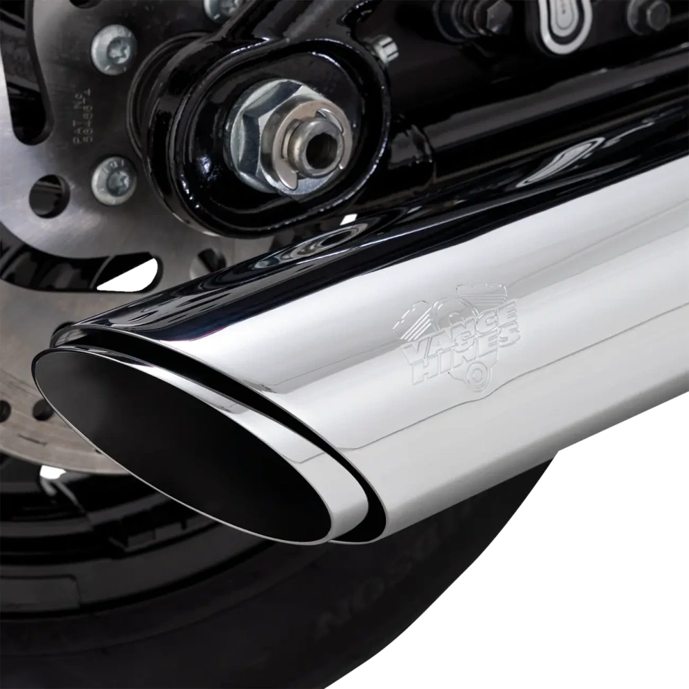 Koncovka výfuku VANCE & HINES TWIN SLASH SLIP ON pro HARLEY DAVIDSON SOFTAIL rok 2025 viz popis, barva chromová