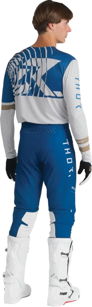 A Lehký a pružný motokrosový - enduro komplet kalhot a dresu THOR SPORTMODE THOR SPORTMODE MIND barva modrá velikost 33+L
