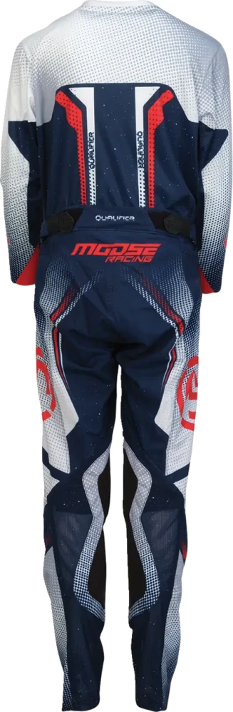 Dětský motokrosový-enduro komplet kalhot a dresu MOOSE OFFROAD QUALIFIER barva červená/modrá/bílá