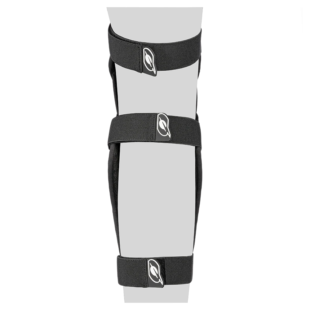 a Motokrosové kolenní chrániče ONEAL TRAIL FR CARBON LOOK KNEE GUARD barva černá/bílá, velikost M