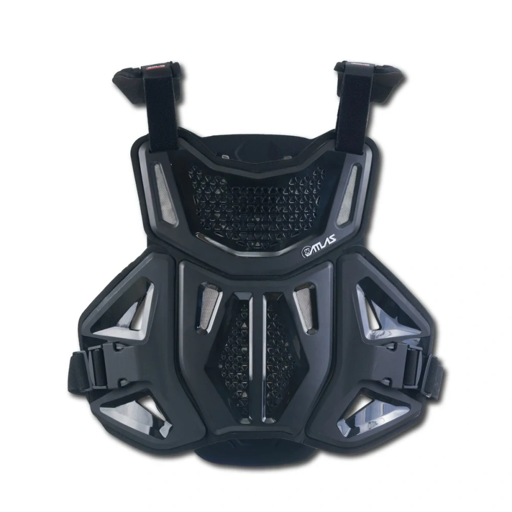 Motokrosový chránič hrudníku, zad a ramen ATLAS DEFENDER PLUS CE LEVEL 1 (CERTIFIKACE) barva černá, velikost LXL pro výšku jezdce 175–195 cm