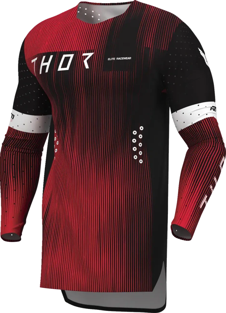 Lehký a pružný motokrosový - enduro dres THOR SPORTMODE VANISH barva červená/černá