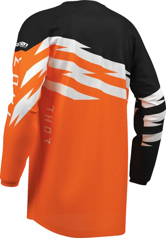 Dětský sportovní motokrosový / MTB dres THOR LAUNCHMODE SHOCKIE barva oranžová/černá