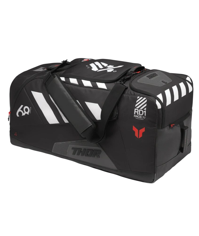 Motokrosová cestovní taška - cestovní textilní brašna na motokross THOR CIRCUIT BAG barva černá/šedá rozměr 84 × 38 × 42 cm