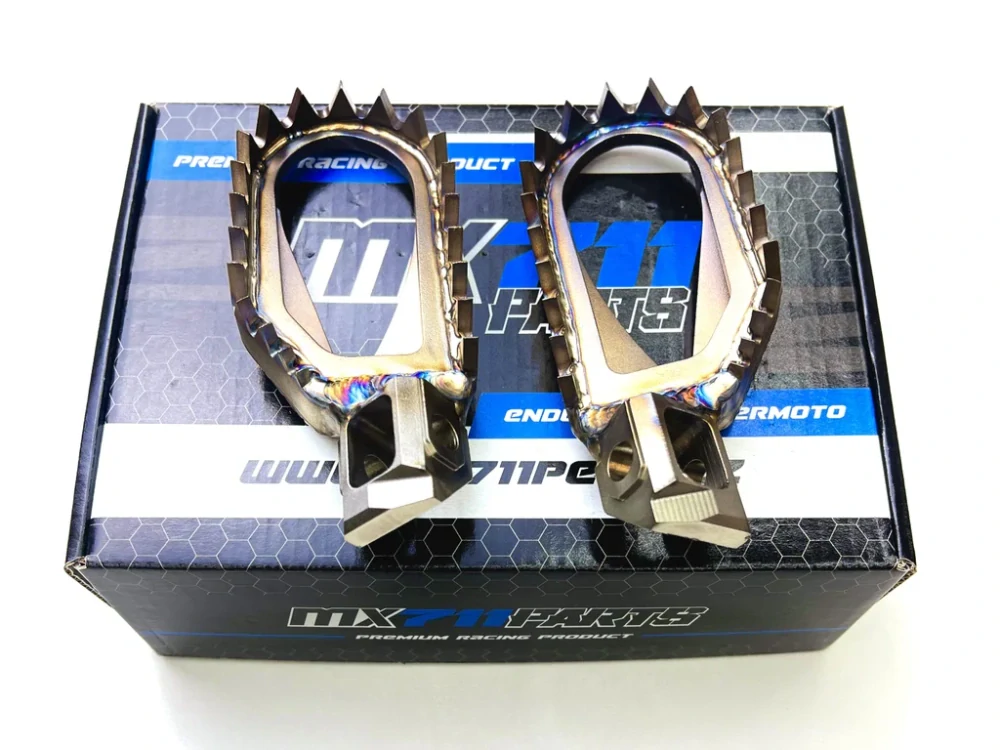 Motocyklové nerezové stupačky MX711 PEGS FORZA pro KMT ENDURO MODELY rok 2024-2026
