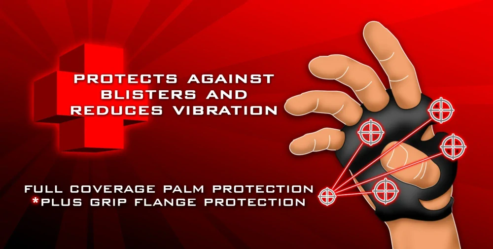 a Chrániče dlaní / vložky do rukavic proti puchýřům RISK RACING PALM SAVER PROTECTOR barva černá/bílá - 1 pár vel. XL