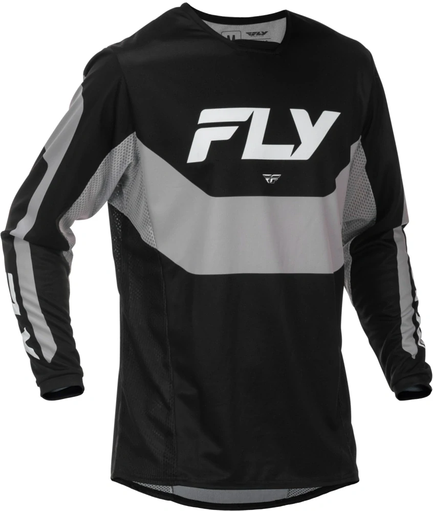 A Motokrosový / enduro komplet kalhot a dresu FLY RACING KINETIC barva černá/bílá velikost 34 + L