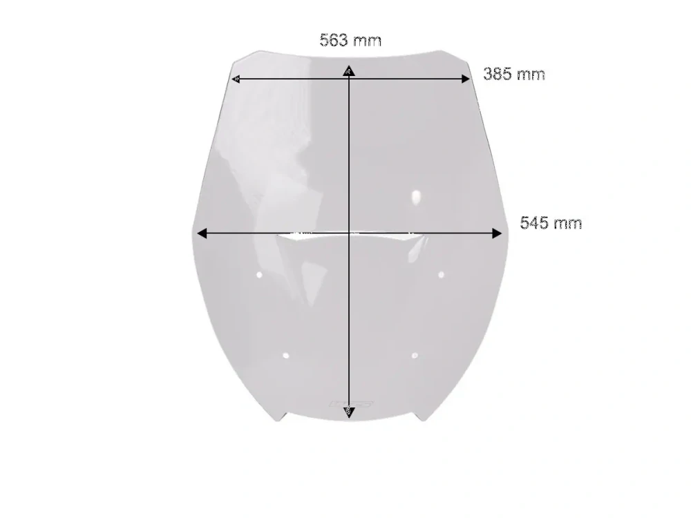 Plexi motocyklu WRS verze TOURING pro HONDA FORZA 750 rok 2025-2026 barva kouřová, výška 56,3 cm o 6,5 cm vyšší než originál plexi
