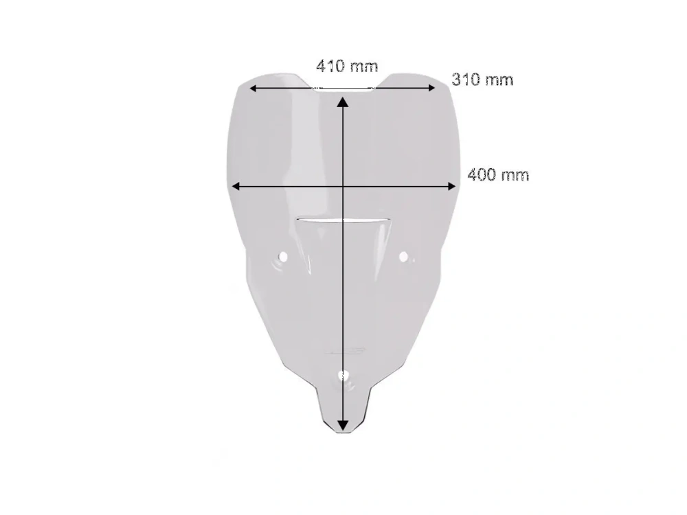 Plexi motocyklu WRS verze SPORT pro TRIUMPH TIGER SPORT 800 rok 2025-2026 barva tmavě kouřová , výška plexi 41 cm