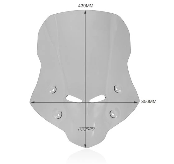 Plexi motocyklu WRS verze TOURING pro HONDA HORNET 750 rok 2025-2026 barva kouřová, výška plexi 43 cm, bez montážní sady