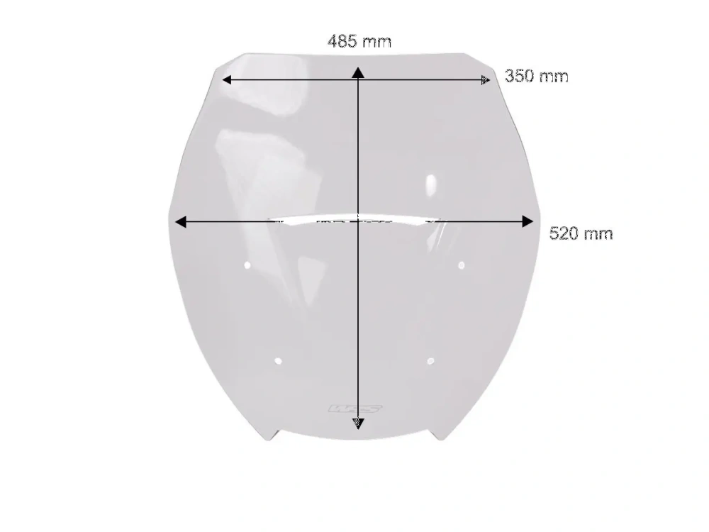 Plexi motocyklu WRS verze INTERMEDIO pro HONDA FORZA 750 rok 2025-2026 barva kouřová, výška 48,5 cm (1,3 cm nižší než originál)
