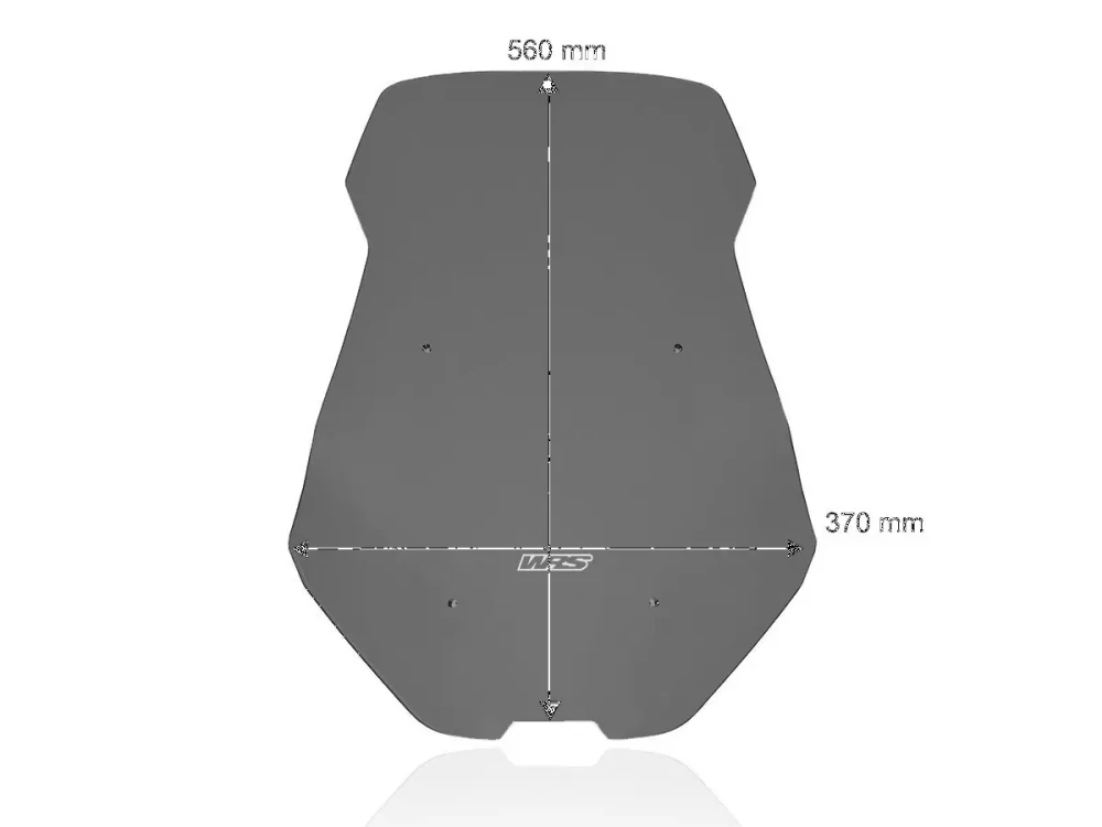 Plexi motocyklu WRS verze STANDART pro X-ADV 750 rok 2021-2024 barva tmavě kouřová,  výška plexi 56 cm  
