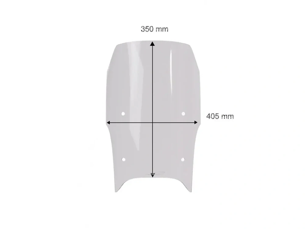 Plexi motocyklu WRS verze CAPONORD pro VOGE VALICO DS 800 X RALLY rok 2025-2026 barva kouřová, výška plexi 35 cm