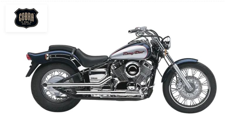 Koncovky výfuku COBRA Drag Pipes Exhaust System 50,8 mm (2”) pro YAMAHA XVS 650 Drag Star Classic/ V Star Classic rok 1998-2011