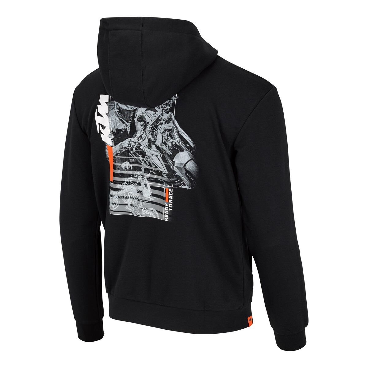 Pánská mikina s kapucí KTM BEAST ZIP HOODIE barva černá