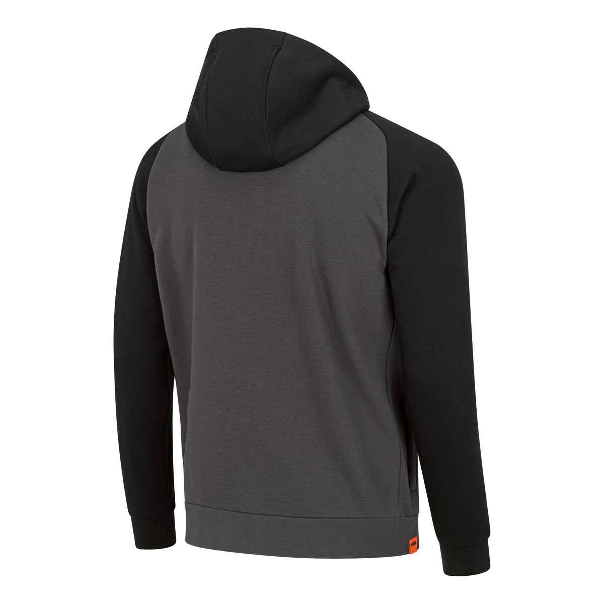 Pánská mikina s kapucí na zip KTM GFX ZIP HOODIE černá/šedá