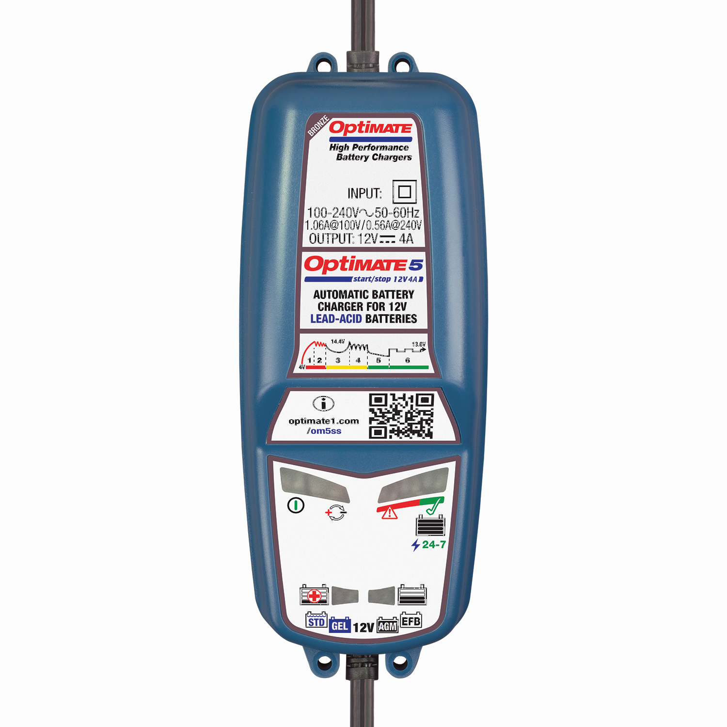 Nabíječka TECMATE OPTIMATE 5 START/STOP 12V/4A) TM220(4A)