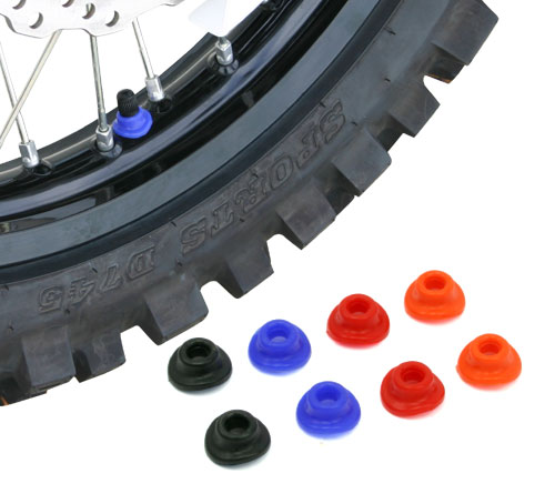 Těsnění ventilku DRC AIR VALVE MUD GUARDS černá - pár