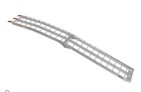Hliníková nájezdová rampa skládací pro motocykl QTECH délka 222 cm, šíře 28 cm, nosnost 300 kg