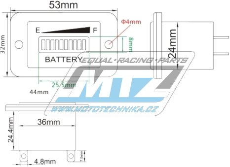 Indikátor stavu baterie MTZ
