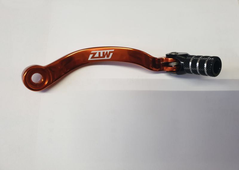 Řadící páka MTZ KTM SX 250/300/360 1990-2004 ORANŽOVÁ/černý konec