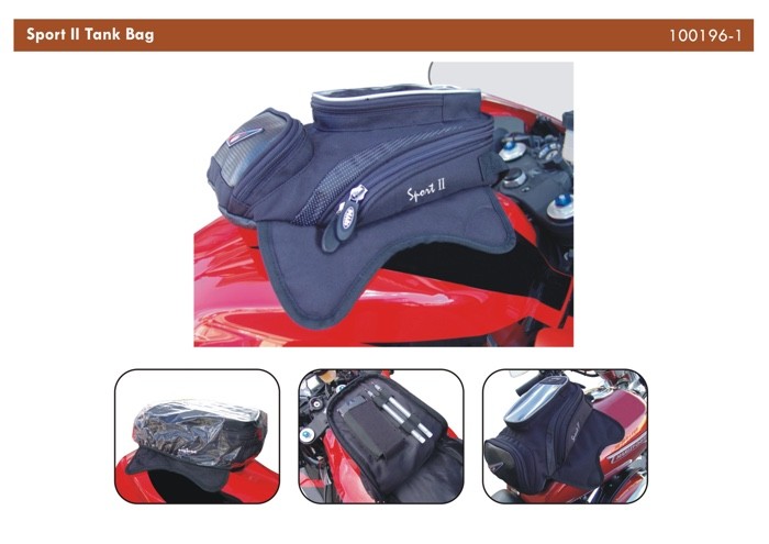 Tank bag na nádrž motocyklu GEARS LUGGAGE TANK BAG 100196-1 uchycení na magnet