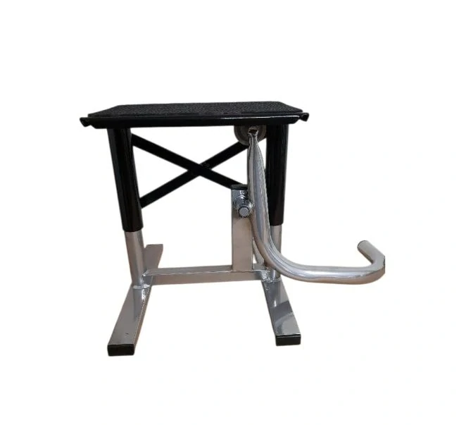 a Endurový stojan / motocyklový stojan pro enduro pod motocykl LN ENDURO barva černá, minimální výška 26 cm, maximální výška 35 cm