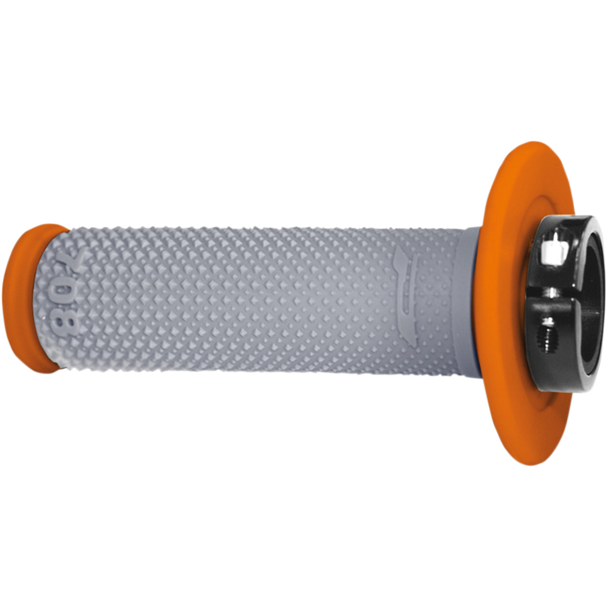 A Motokrosové gripy PROGRIP 708 LOCK-ON 2takt+4takt šedá/oranžová - pár