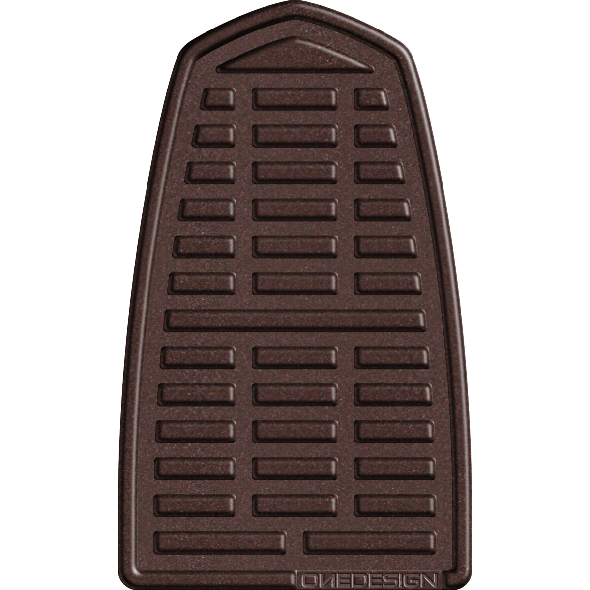 Samolepka - tank pad na nádrž motocyklu ONEDESIGN TANKPAD SOFT TOUCH HNĚDÁ rozměr 90mm x 150mm 