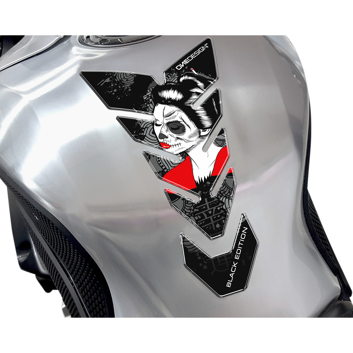 Samolepka - tank pad na nádrž motocyklu ONEDESIGN TANKPAD BLACK EDITION GHE