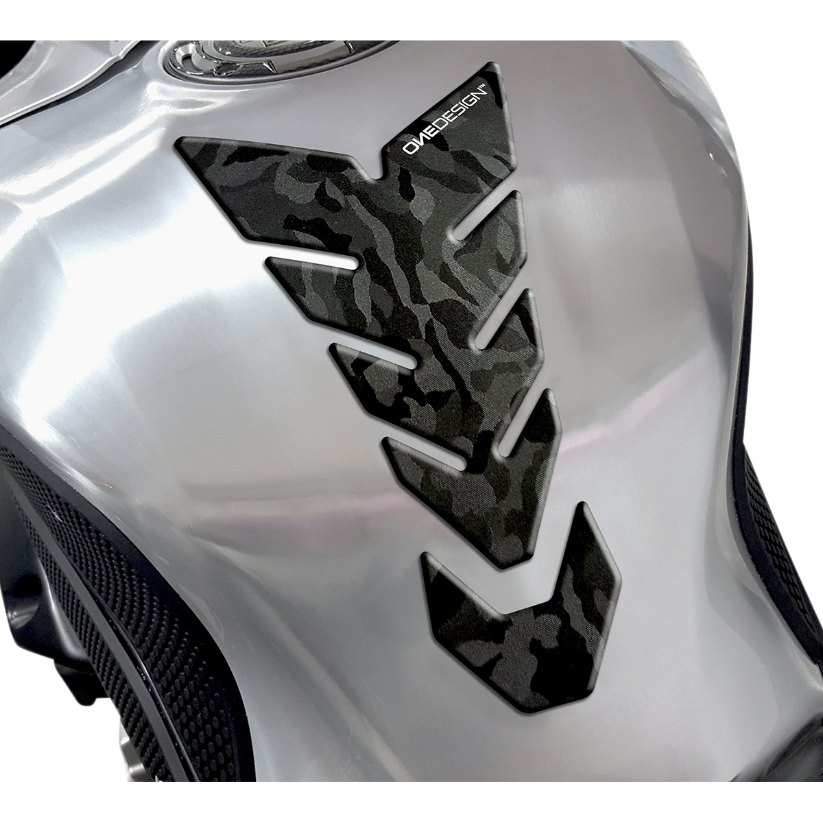 Samolepka - tank pad na nádrž motocyklu ONEDESIGN TANKPAD MOON SOFT TOUCH CAMO