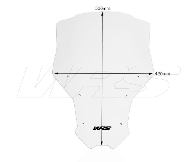 Plexi motocyklu WRS pro HONDA AFRICA TWIN CRF 1100L ADV SPORTS 2020-2023 barva čirá, výška 56 cm (22")