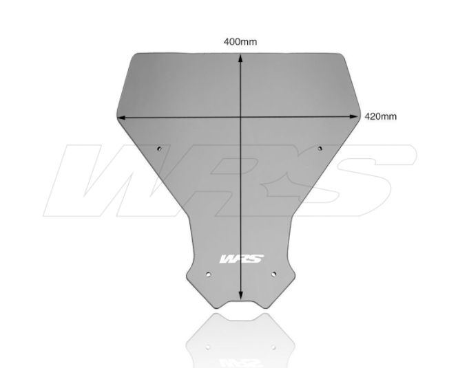 Plexi motocyklu WRS pro HONDA CRF 1100 L ABS Africa Twin 2020 75 KW(102 PS), barva kouřová, výška 40 cm (15-3/4")