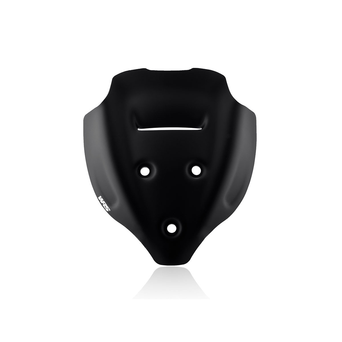 Plexi motocyklu WRS pro DUCATI STREETFIGHTER V4/S rok 2020-2021, barva matná černá, výška 28 cm, verze sport plus